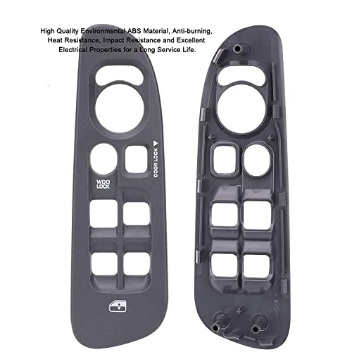 Master Window Switch Control Button & Grey Bezel, Compatible with 2002-2009