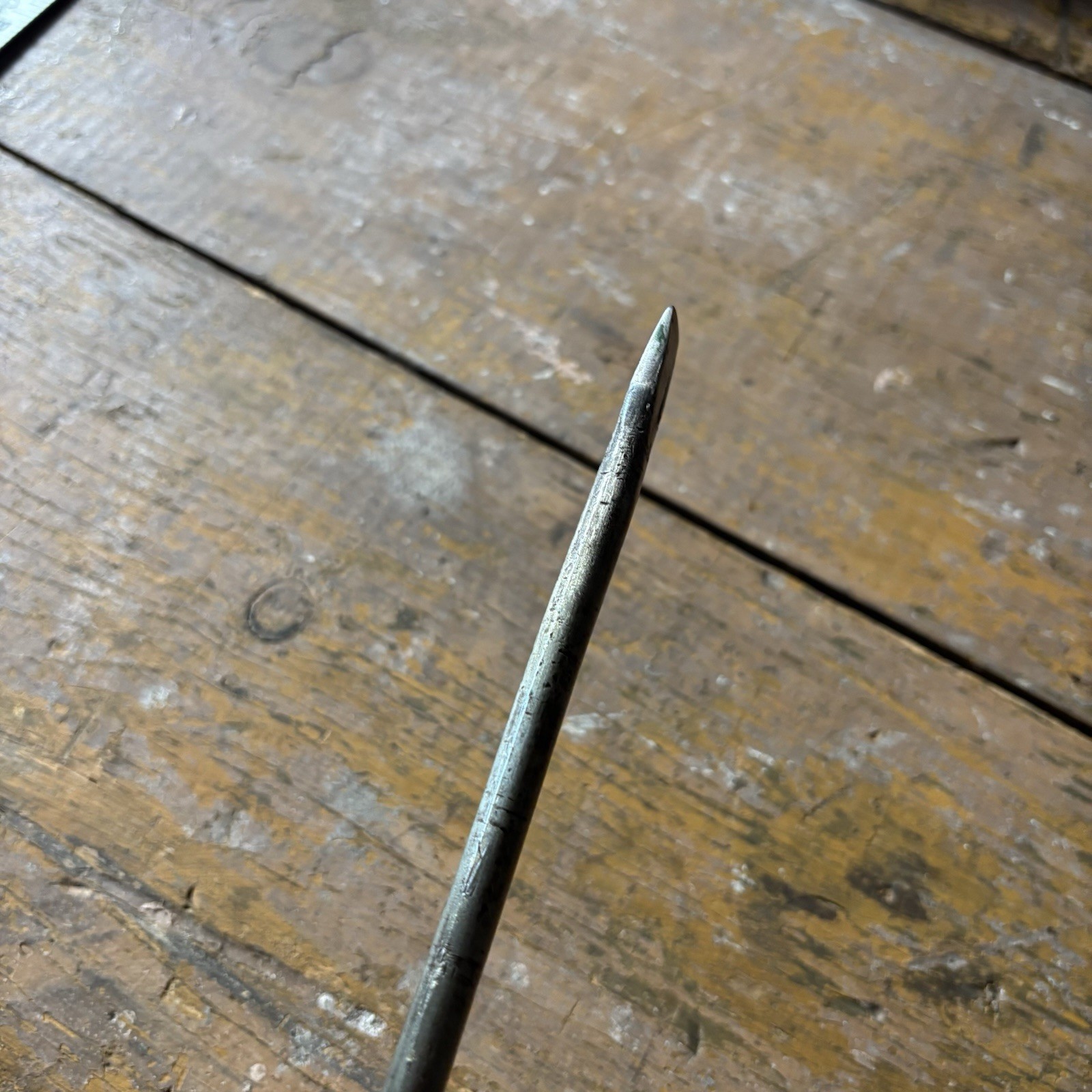 Vintage Lenox Number 6 Flat Head Screw Driver Two Piece Wood Handle As Is BENT