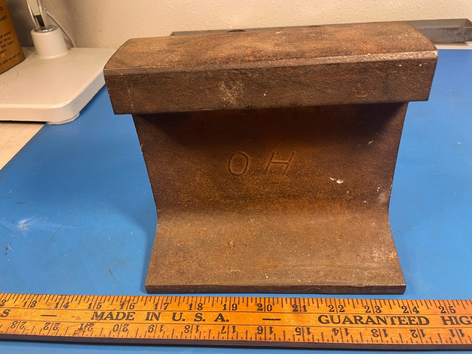Railroad Train Track Anvil Blacksmith Tool 28 Lbs 8″ “O.H”
