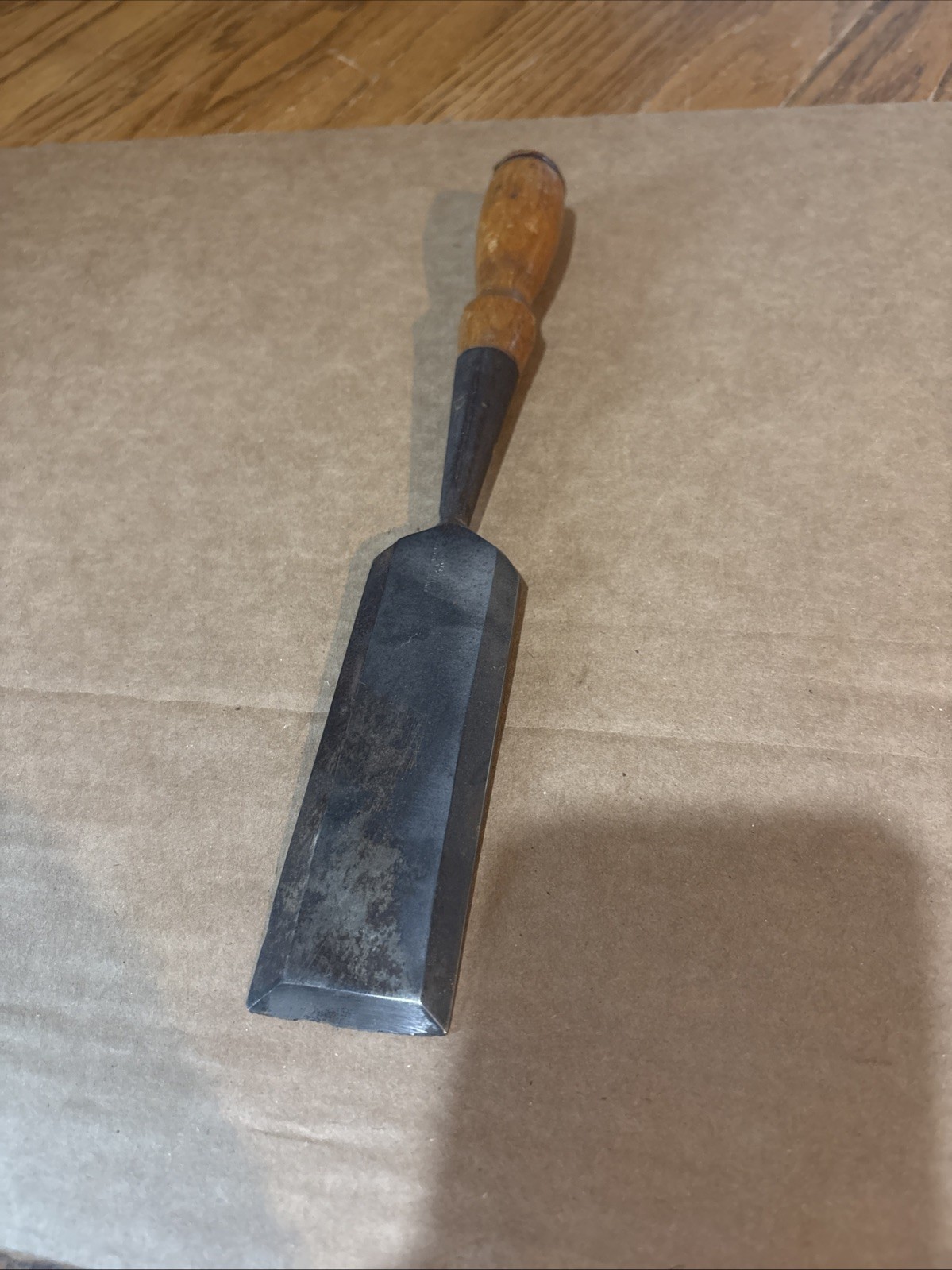 VINTAGE FINEST QUALITY UTICA CO. 1-¾” BLADE BEVELED EDGE SOCKET CHISEL GERMANY