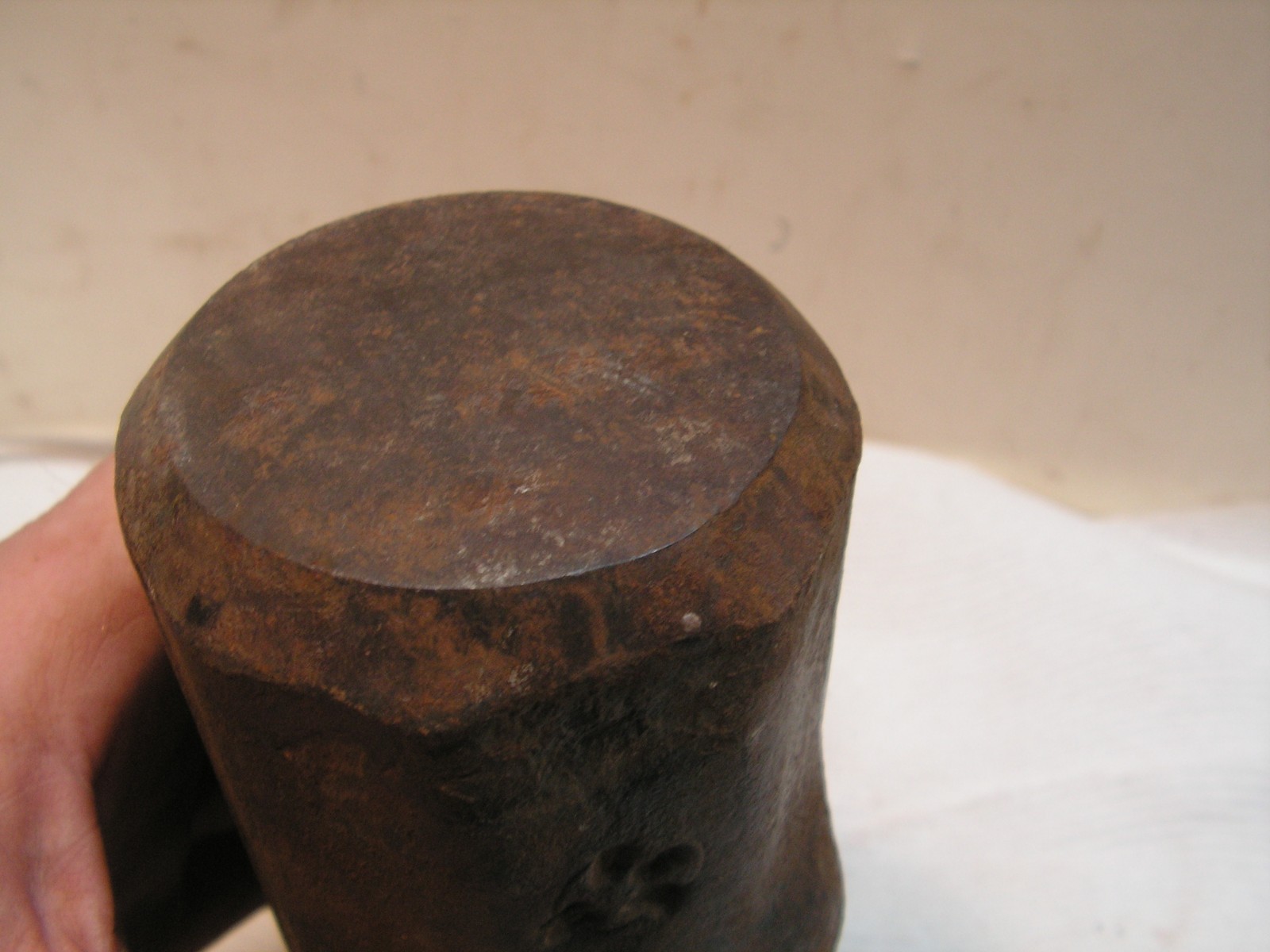 Vintage OSK STAMPED 10# Sledgehammer Head 6 3/4 Across, 2 1/2″ X 2 1/2″ H