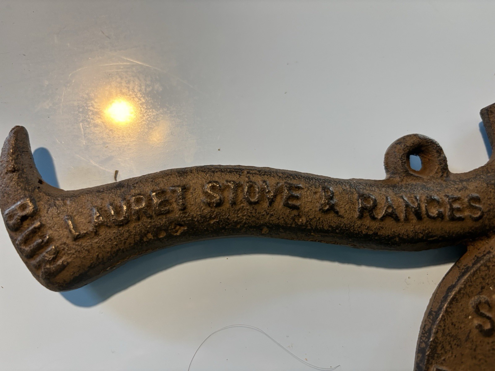 Old 1901 Carrie Nation hatchet/Stove Tool/Cast Iron Ad Prohibition Message