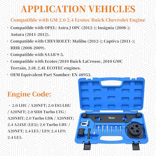 Camshaft Actuator Locking Timing Tool Kit – Compatible with GM 2.0 2.4