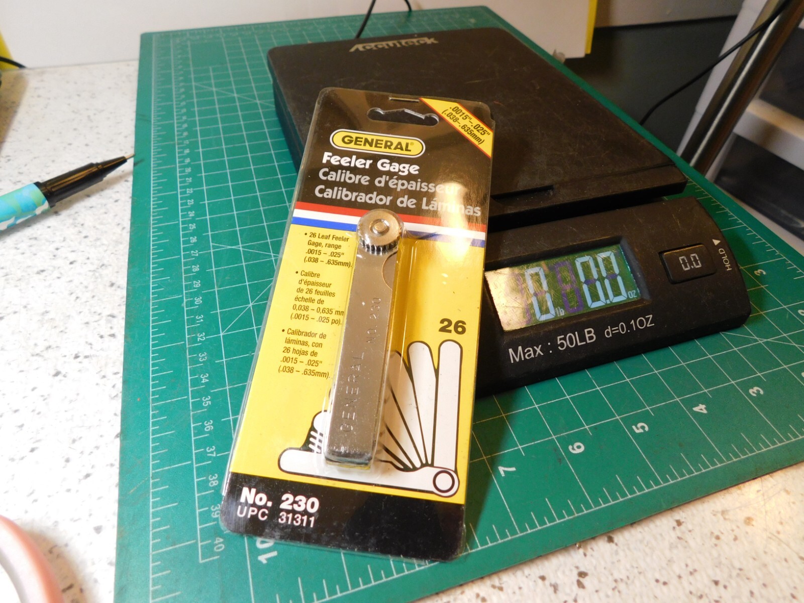 General No. 230 26 Leaf Feeler Gage .0015″-.025″ (.038-.635mm) Free shipping