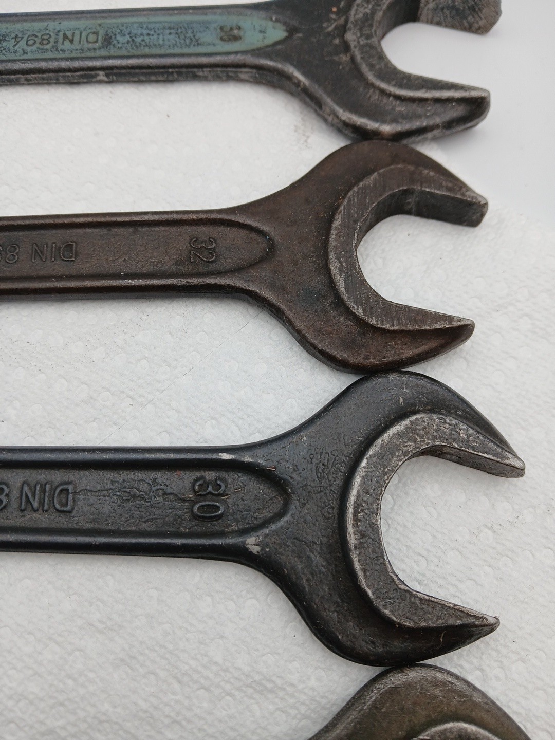 Lot of 7 VTG DOWIDAT Wrenches 46 36 32 30 27 24 17 Germany DIN 894