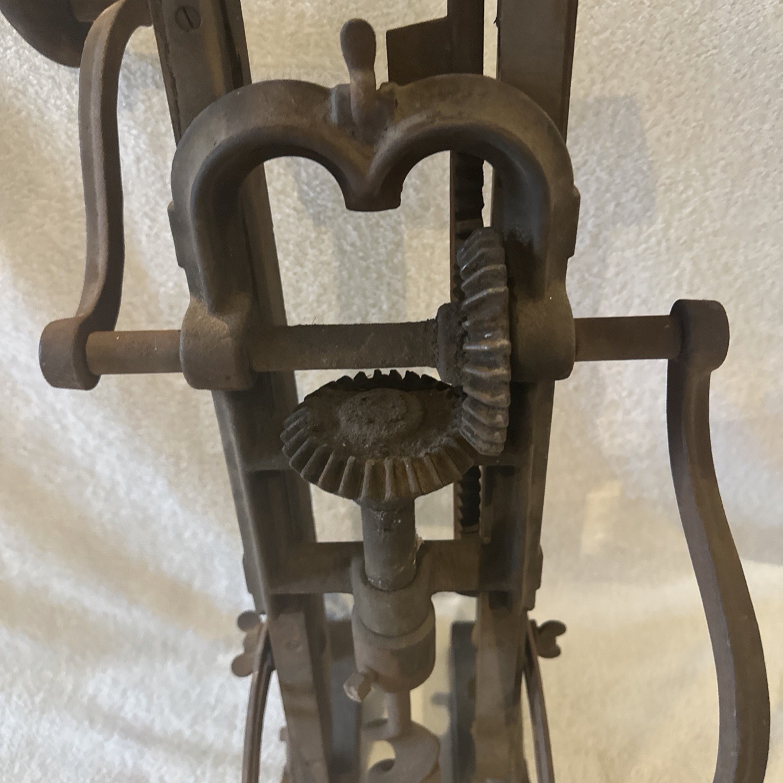 Antique Vintage Foldable James Swan Co Boring Machine-Barn Beam Drill – See Desc