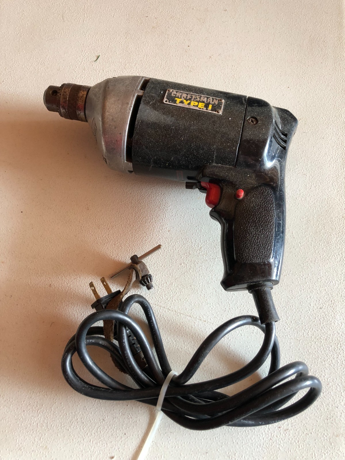 Sears Craftsman 3/8 Electric Drill Type 1 Reversible 1100rpm 315.11450 #TOOL BIN
