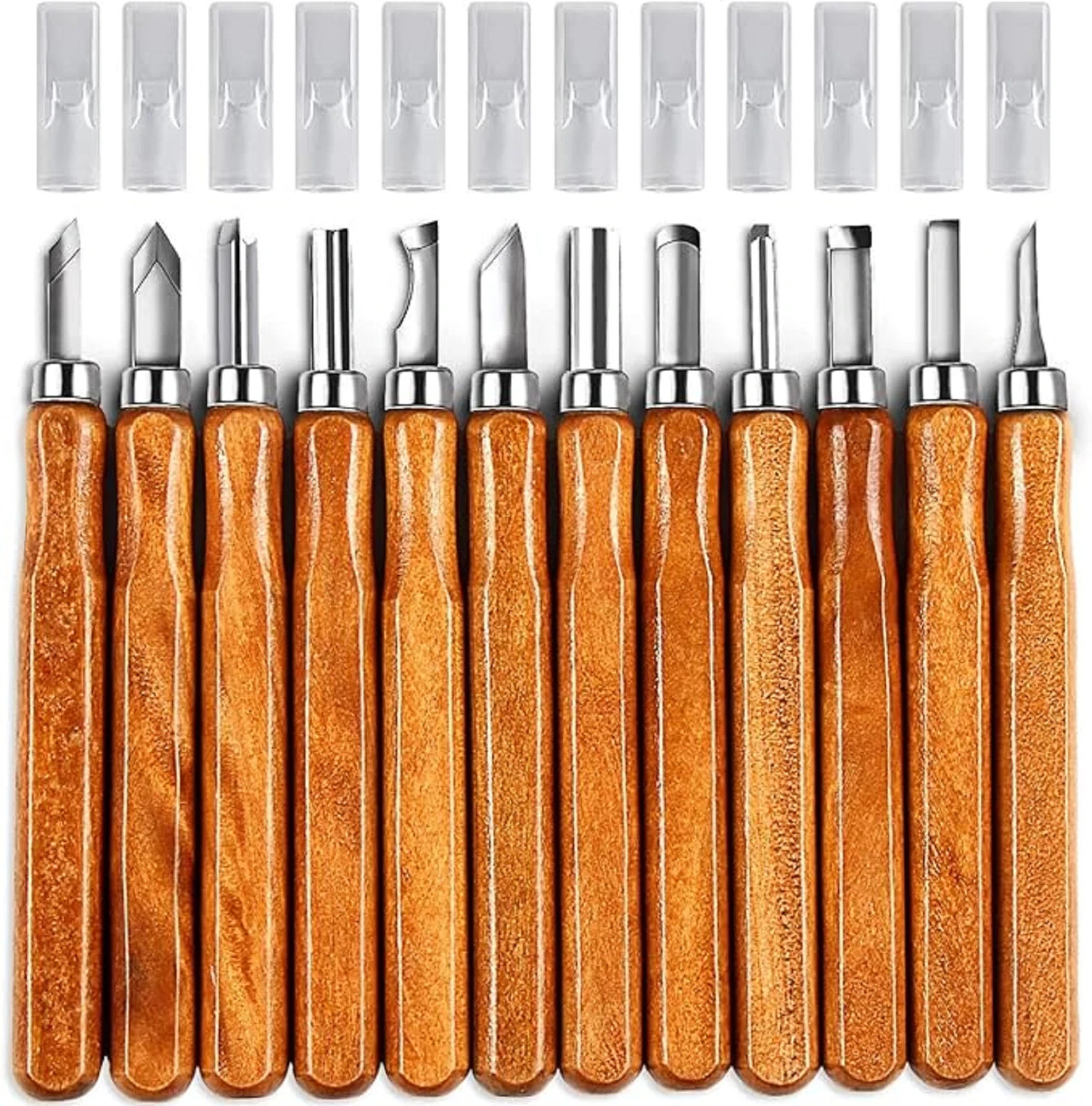 Juego de cuchillos para tallar madera – Juego de 20 herramientas de tallado