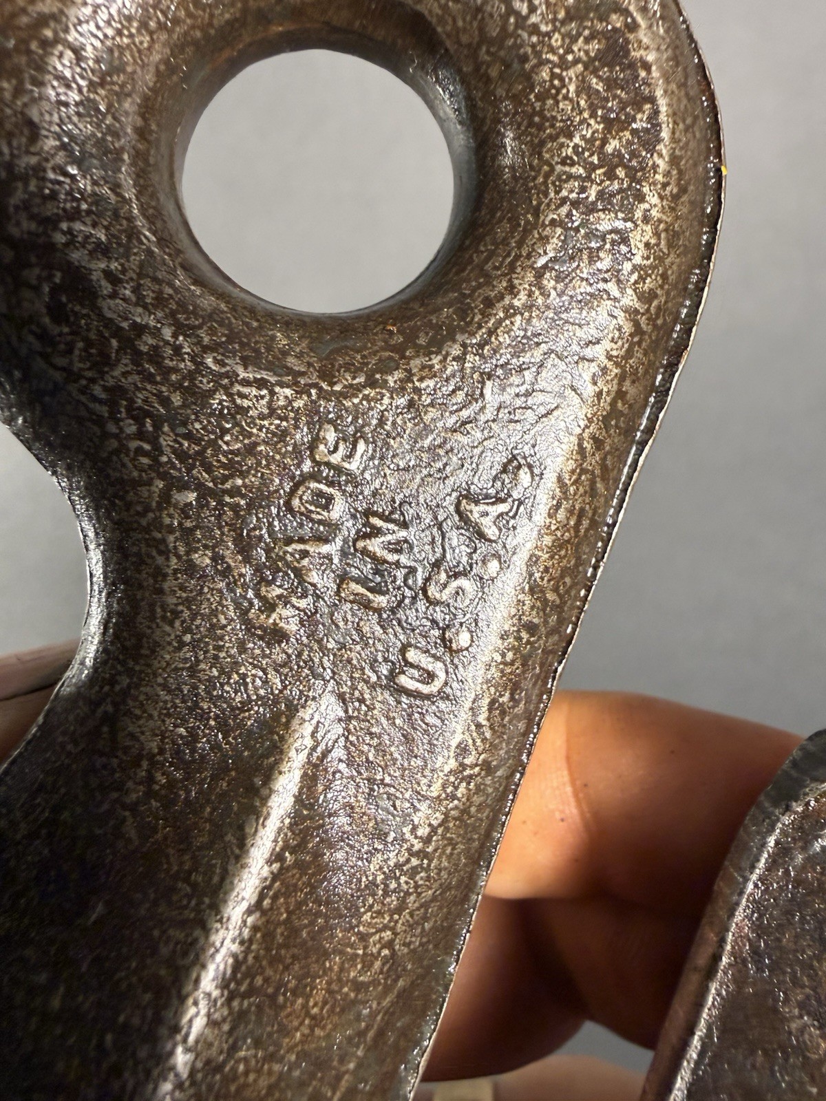 Diamond Duluth Forged Hook, 5/8” Chain Drop-Forged Steel, Vintage. 3/4” Eye.USA