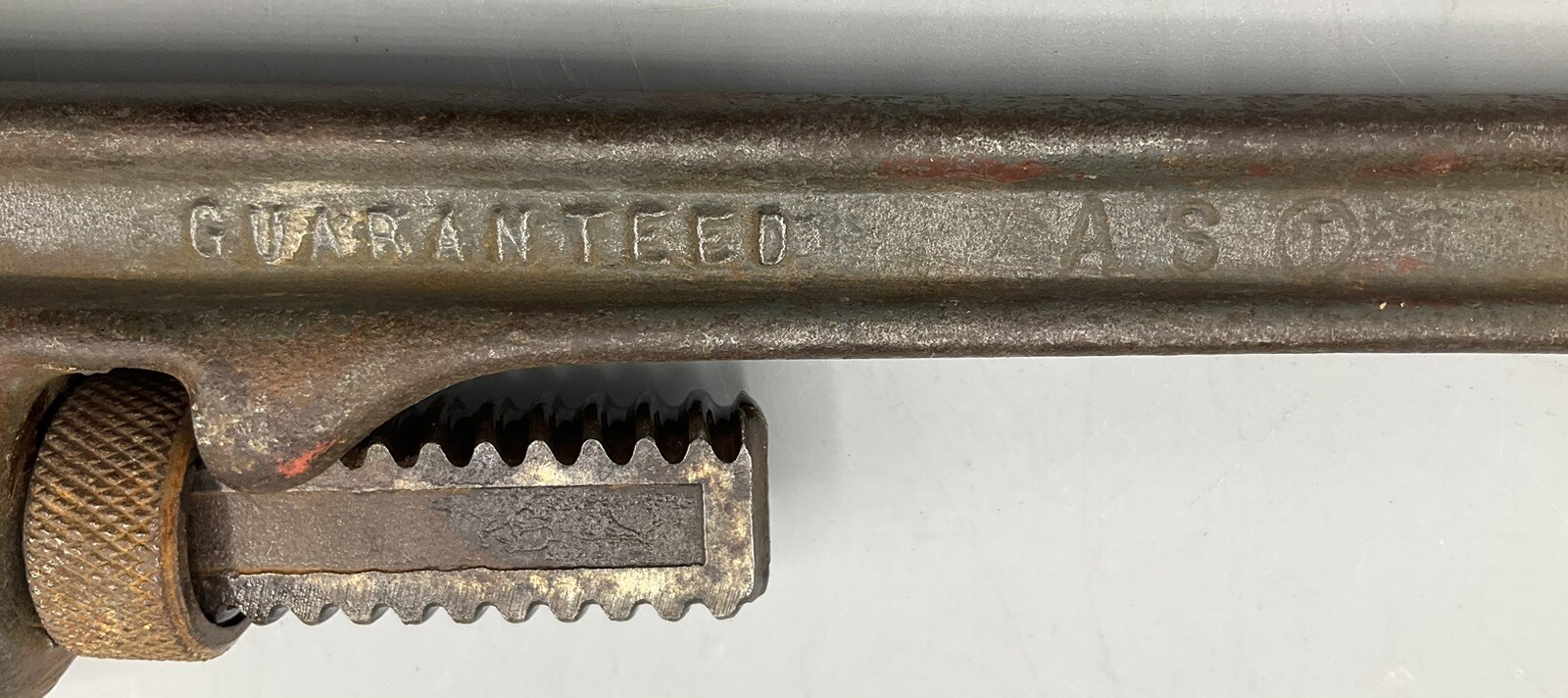 Vintage Craftsman Marked “Guaranteed AS” Circle I 8″ Pipe Wrench Clean Teeth