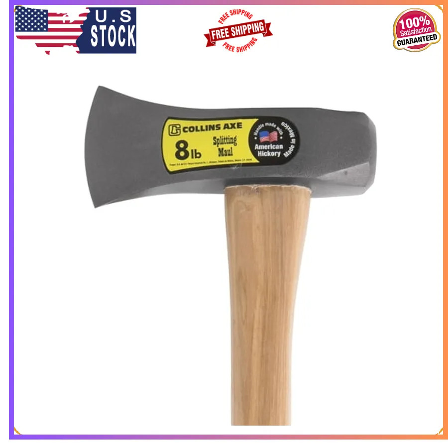 Collins 8 lb Single Bit Splitting Maul 36 in Wood Handle