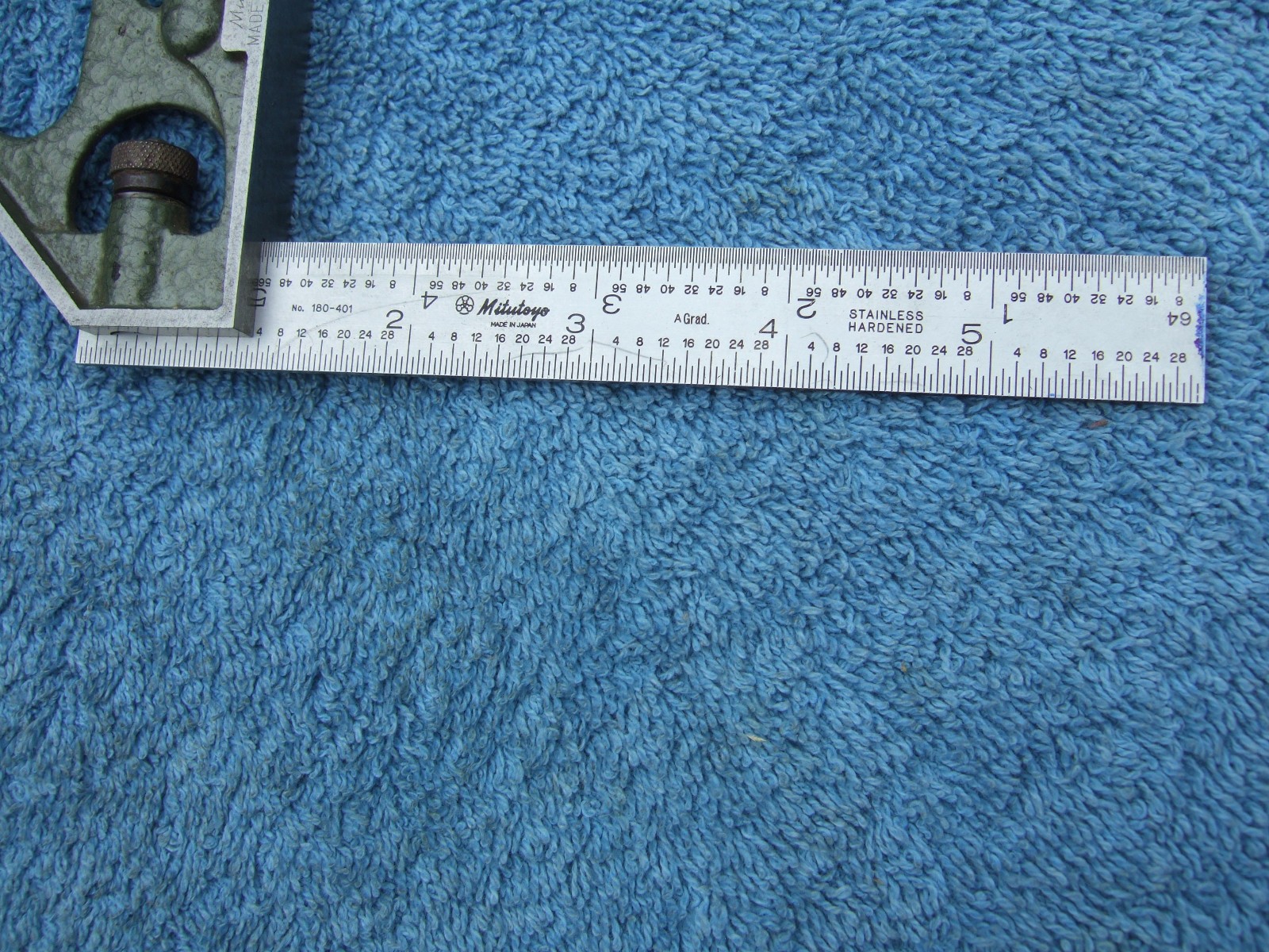 MITUTOYO HARDENED Combination Square w/6″ Hardened SS RULE TOOLMAKER VINTAGE