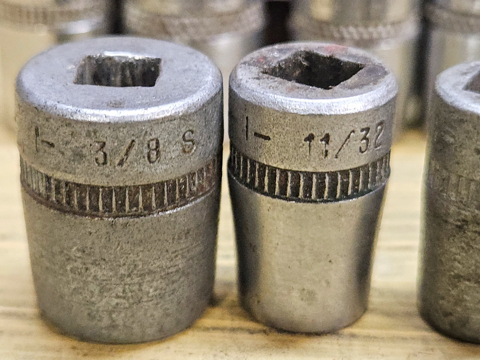 Vintage DURO-CHROME 1/4” Drive SAE Socket Set Mechanic Tools USA Mixed Lot