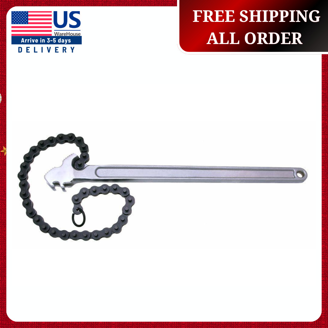 Crescent 24 in Chain Wrench Pipe Double Action Grip 6 in Fit Chrome Steel