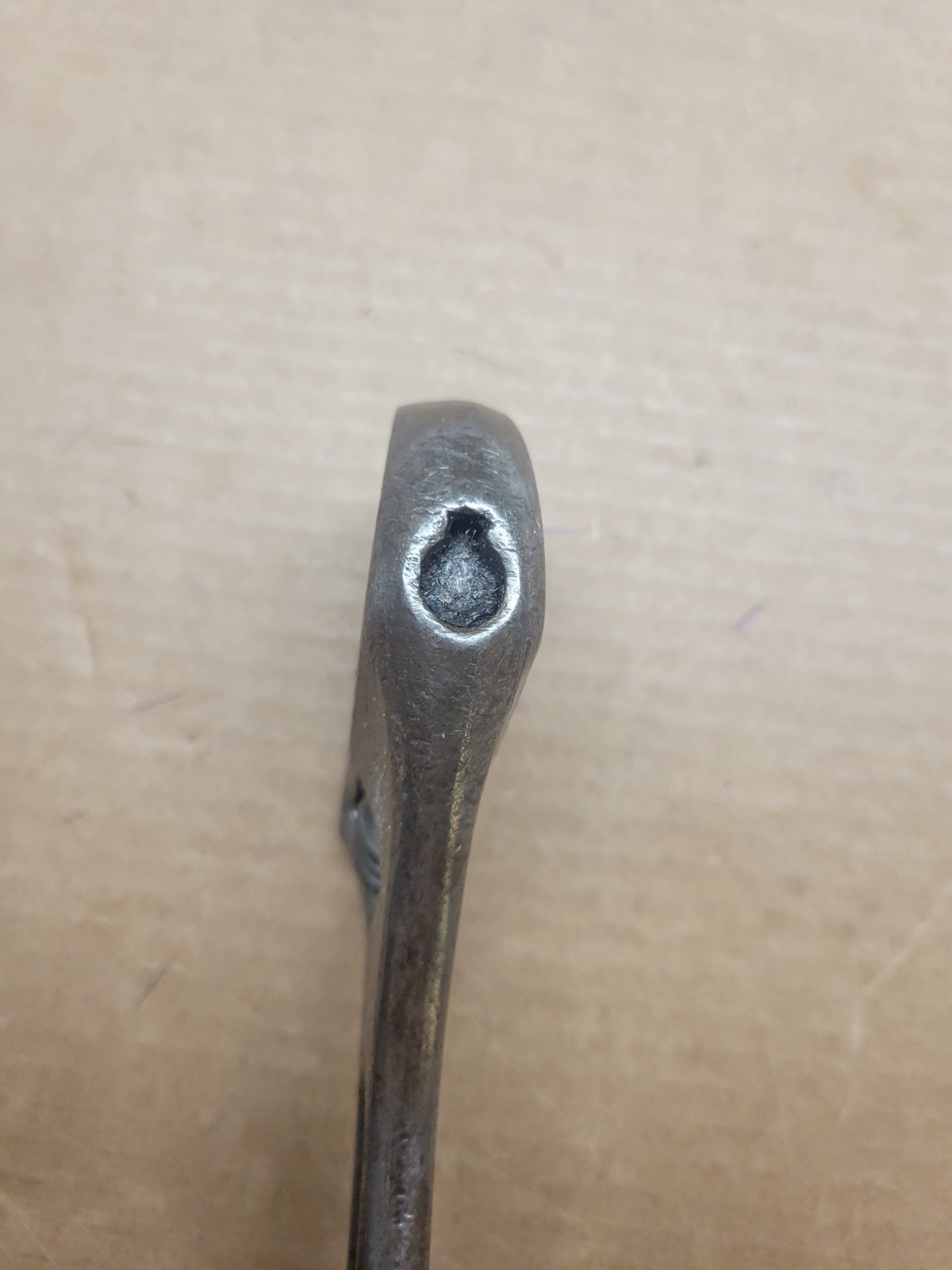 VINTAGE DIAMOND CALK HORSESHOE CO. 12″ Adjustable Crescent Wrench Black FAT Head