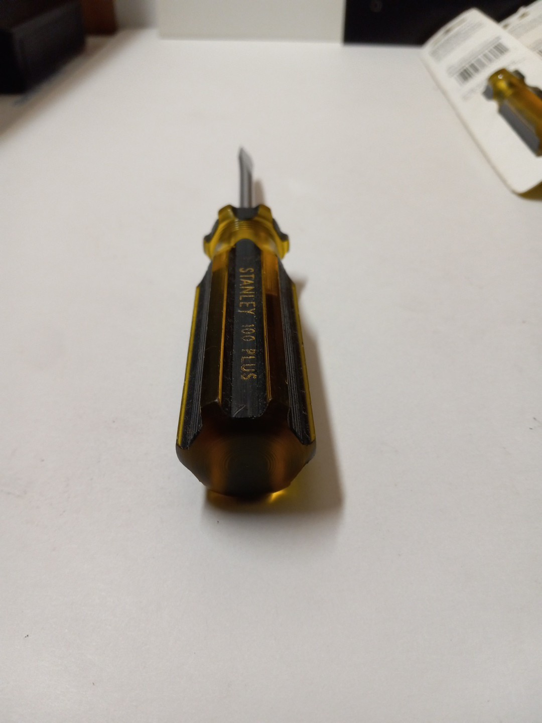 Vintage NOS Stanley 100 plus Flathead screwdriver 1006-3in (66-163) USA