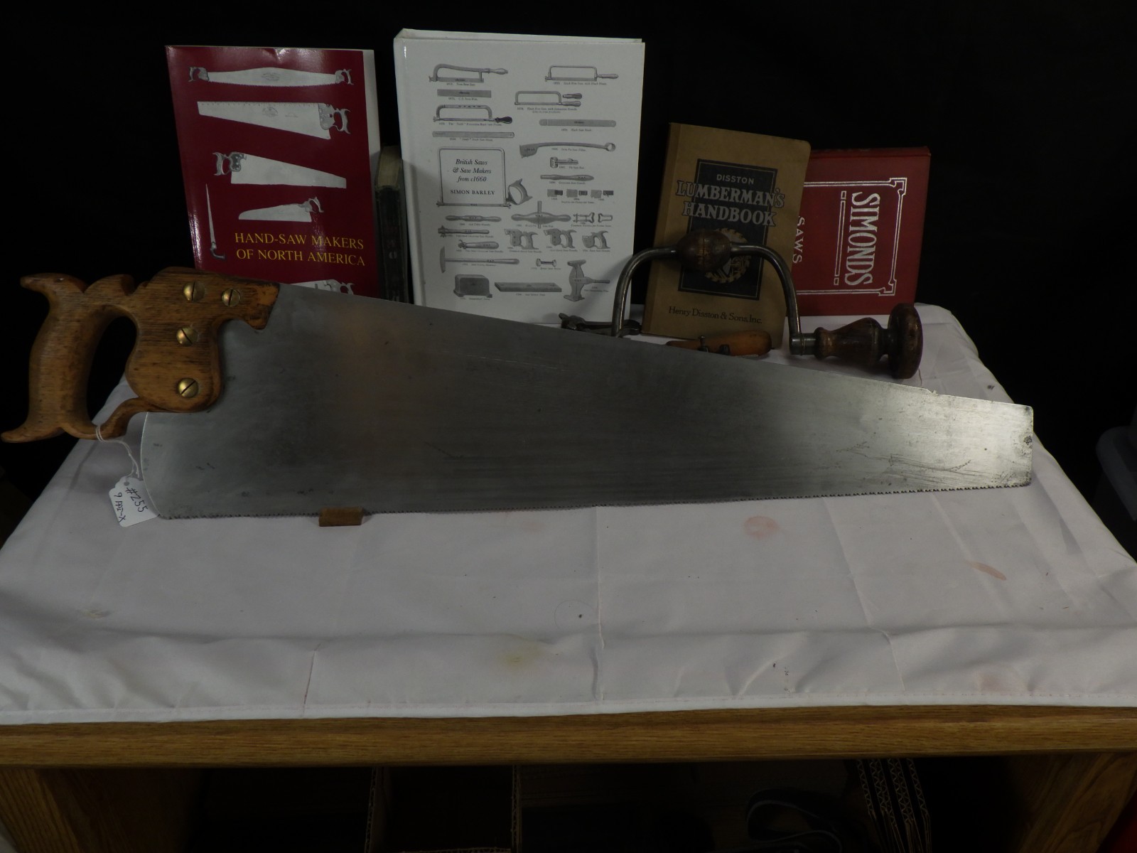 Disston #7, 26″ 9 ppi Cross Cut, 1896-1917, Jointed, Sharpened, Nice INV, 255