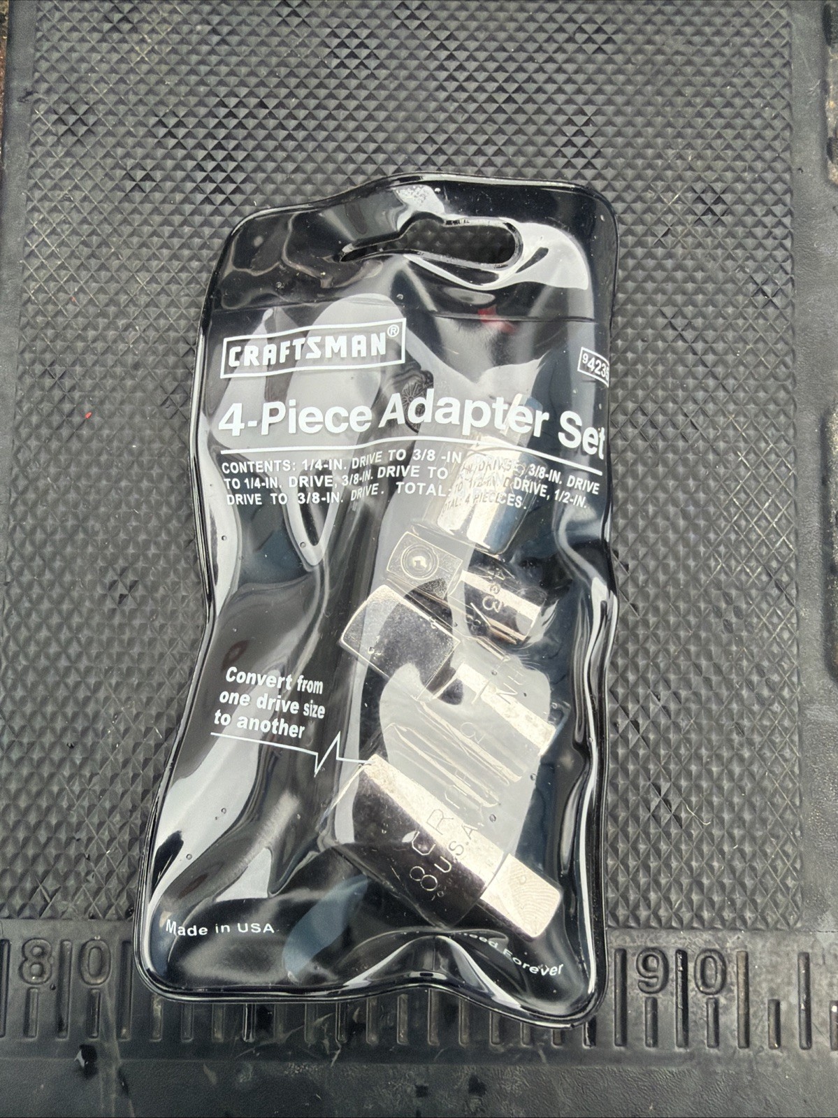Rare Sears Craftsman USA Nos 4PC Socket Adapter Ratchet Set 4235