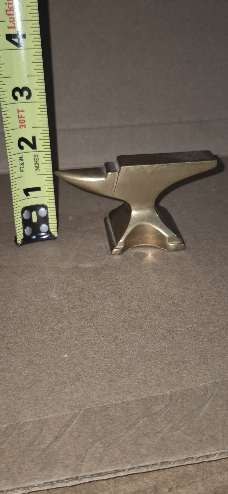 Miniature Metal Anvil Figurine Paperweight, Approx. 2.5 in Long