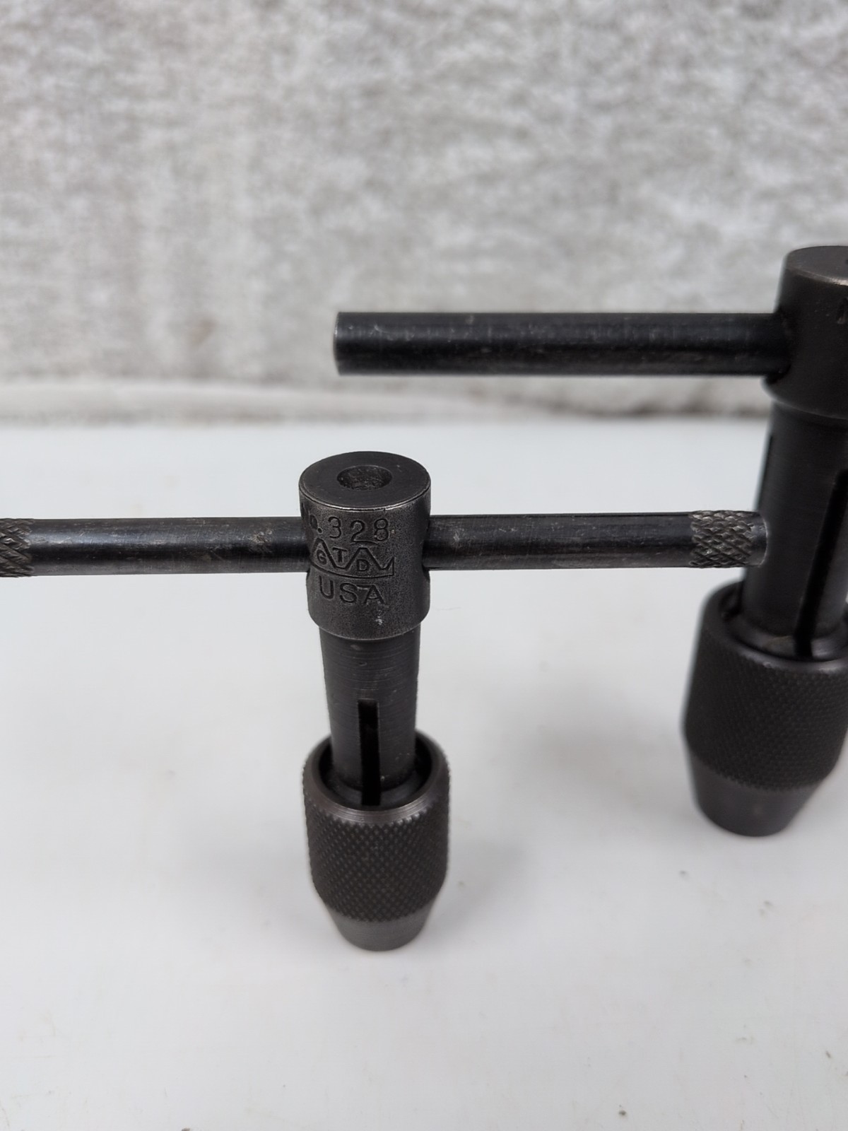 Lot Of 2 GTD Greenfield Tap & Die #333 & #328 Tap Handle Wrench