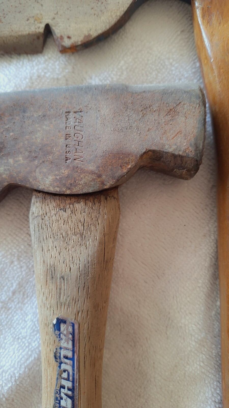 2 Used Plumb Roofing Axe Lathing Shingle Hatchet/wood Handle