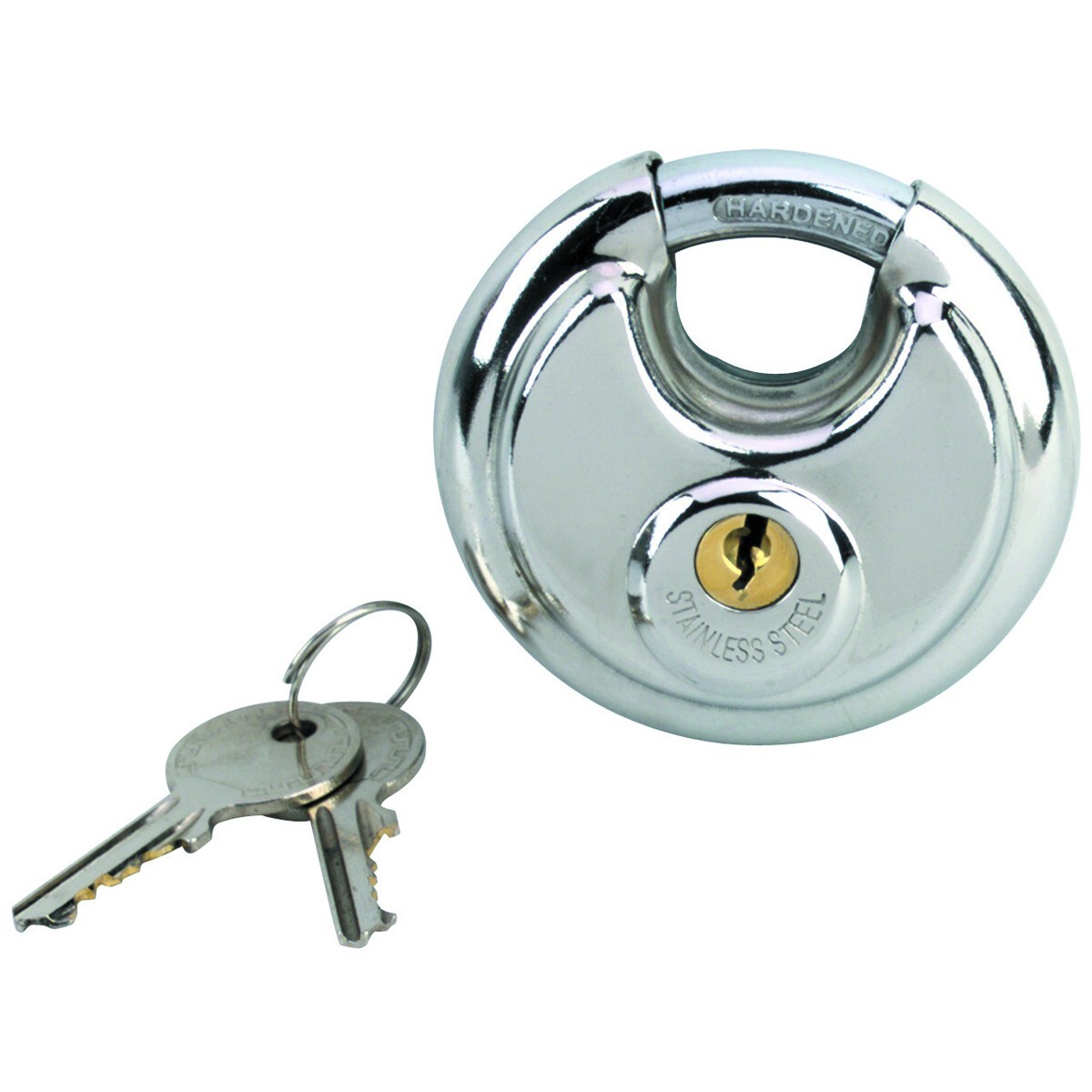 2-3/4″ Round Stainless Steel Lock Key Disc Storage Pad Security Shackle Padlock