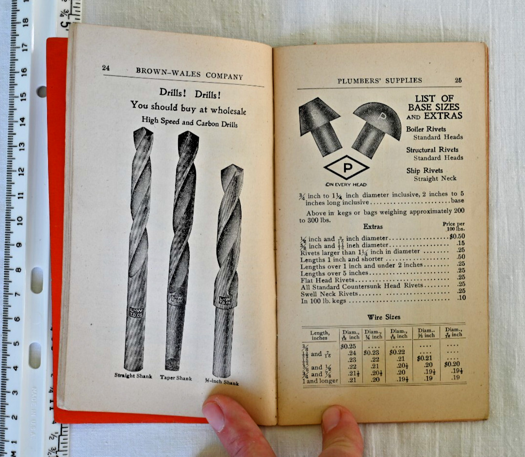 Large Lot of 1910s, 1920s METAL STOCK catalogs: Ward’s Ryerson Hungerford, etc.