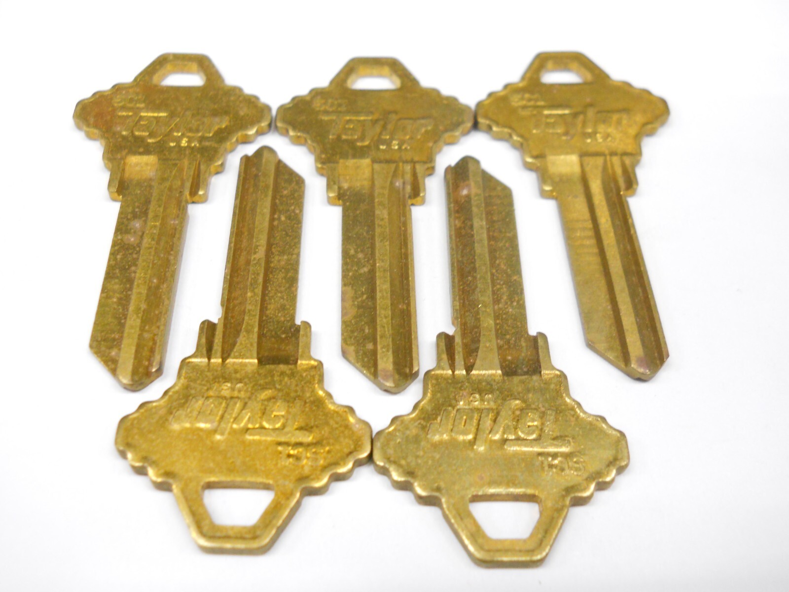Taylor SC1 Key Blank Fits Schlage 1145 145 35-100C GOLD Lot of 5