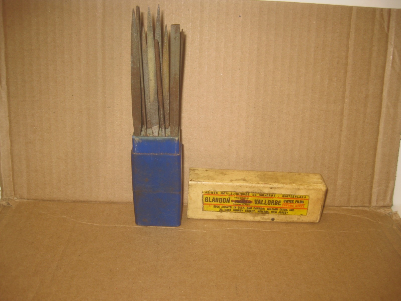 Mix set of 12 Swiss Pattern Files Nicholson,Usine Vallorbe and Antoine Glards