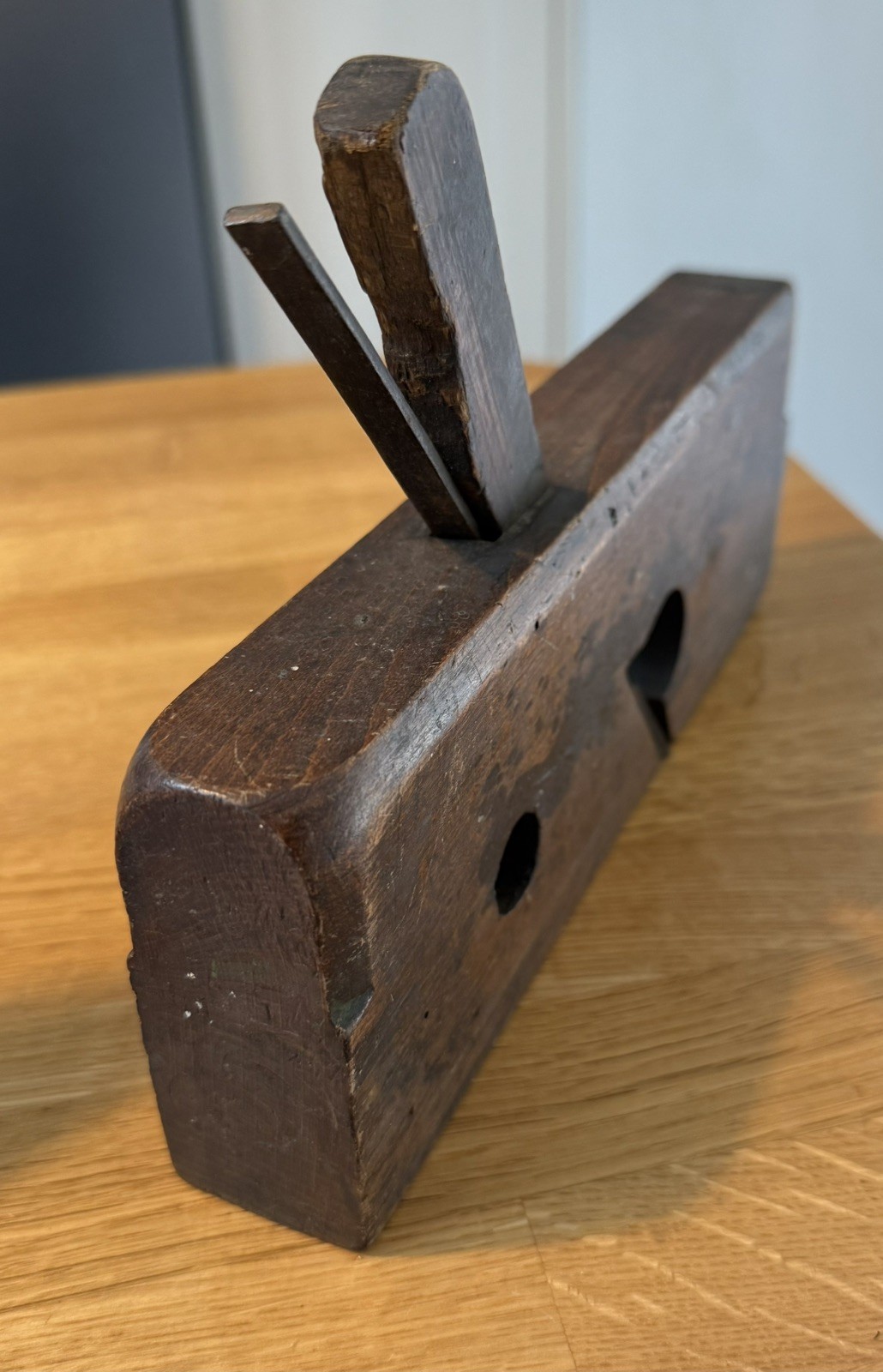Wooden 9 3/8” rebate rabbet plane vintage old tool by W MARPLES & Sons