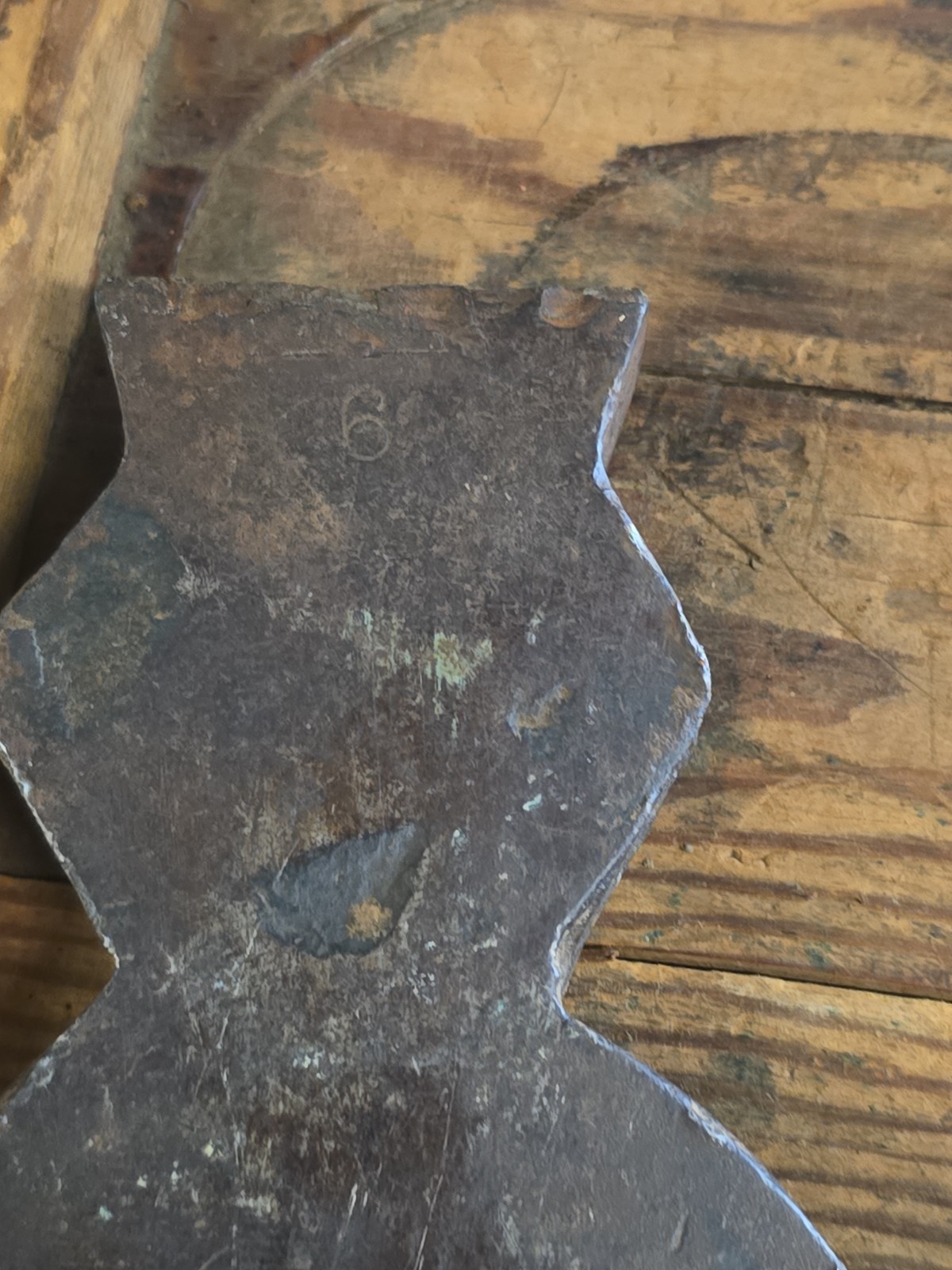Antique L & I J. White Buffalo N.Y. Broad Hewing Axe Head