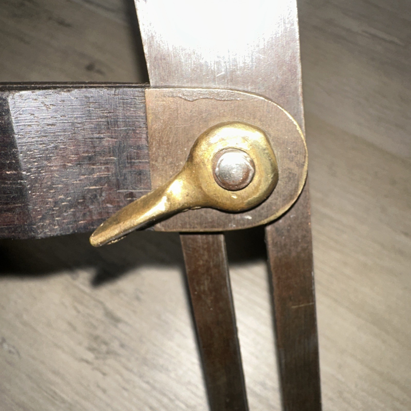 Stanley Rule & Level Co. 6” Sliding T Bevel Brass & Wood Pat. 9-6-04 Vintage USA