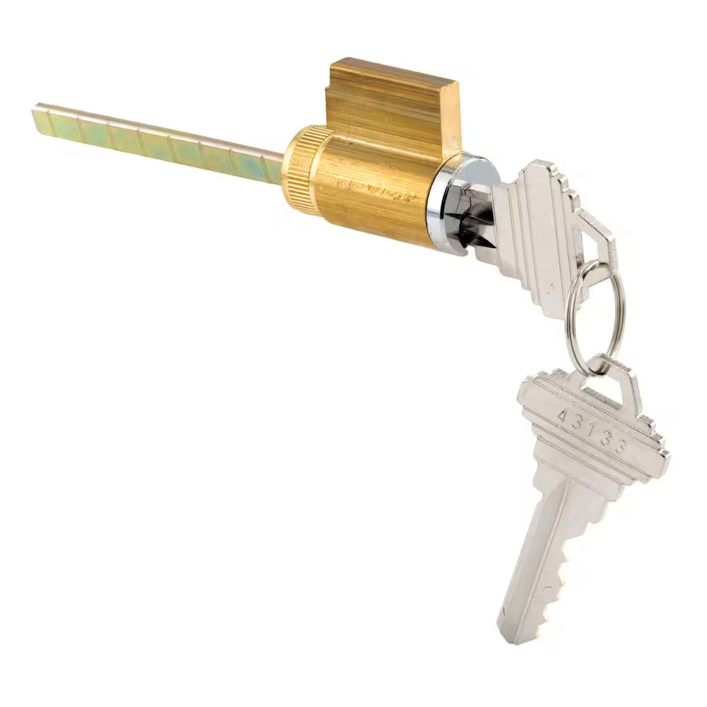 Cylinder Lock, 1-1/4 In., Schlage Shaped Keys