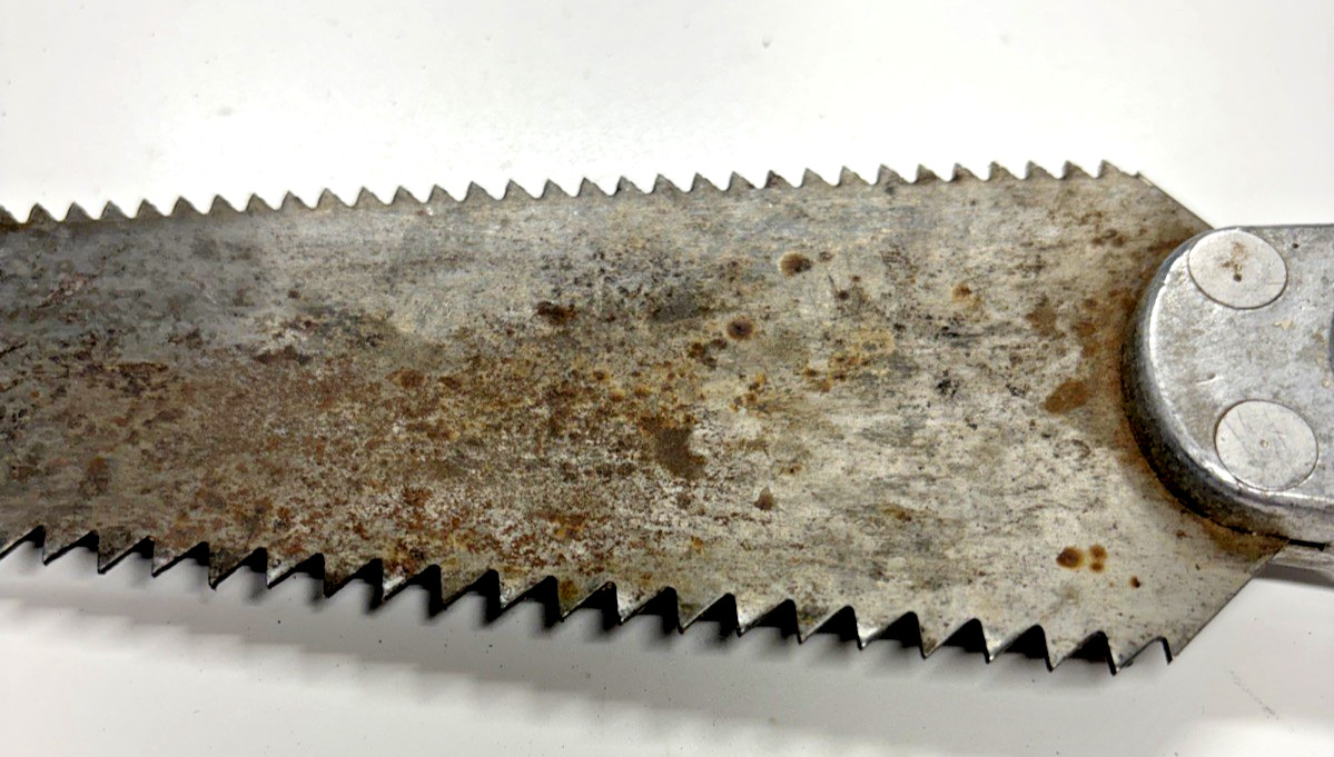 VTG Knapp Sport Saw 13”L, The Pioneer Co. Boise, Idaho 1950-1960 Leather Sheath