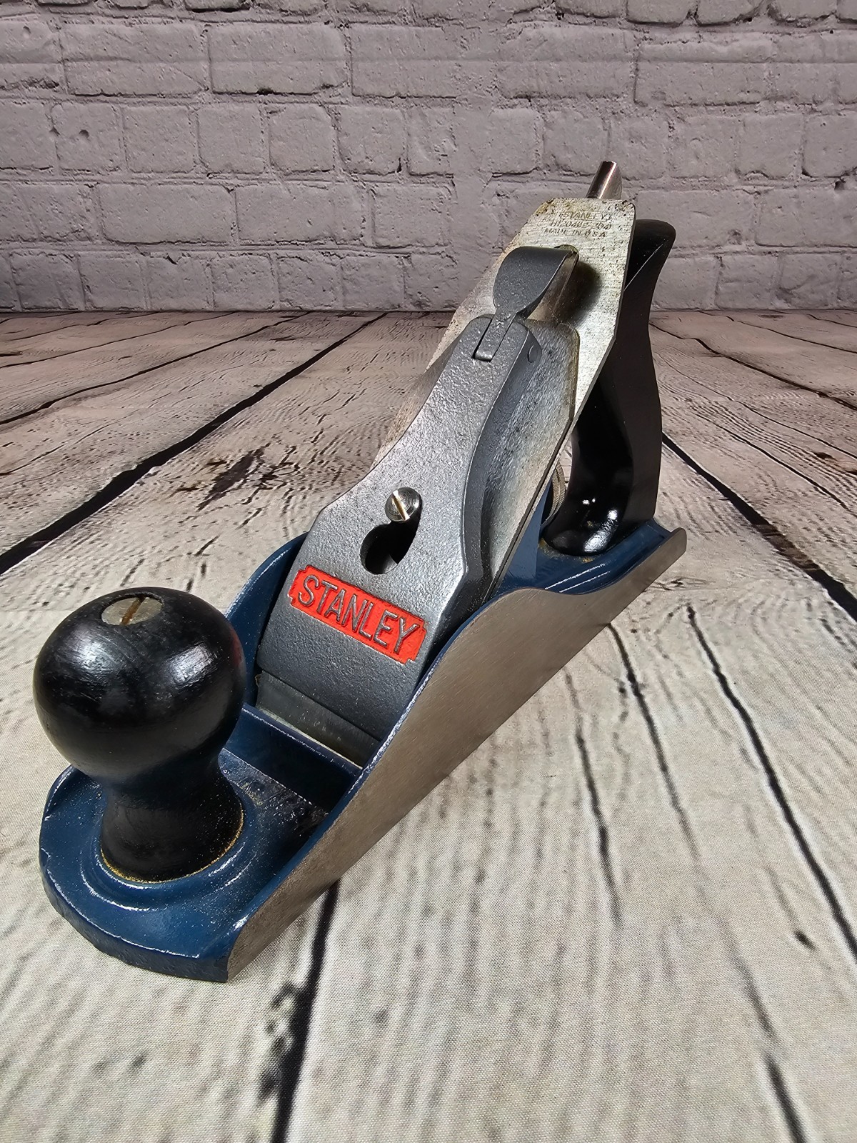 Vintage Stanley H1204 (12-204) Smoothing Plane w/ Original Box – 9″ Made in USA