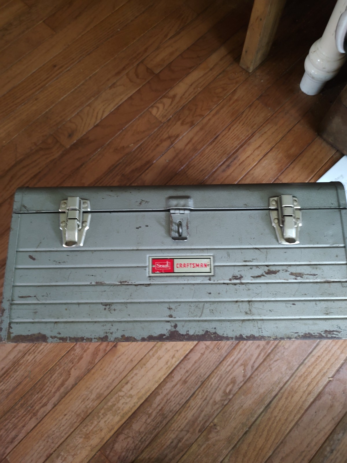 SEARS CRAFTSMAN TOOL BOX with divided removable tray 20x10x8.5