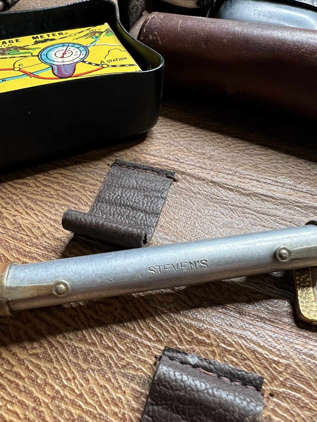 c. Early 1900s Charles. E. Grubb’s Engineer Measuring Tool Kit and ARBA Medal