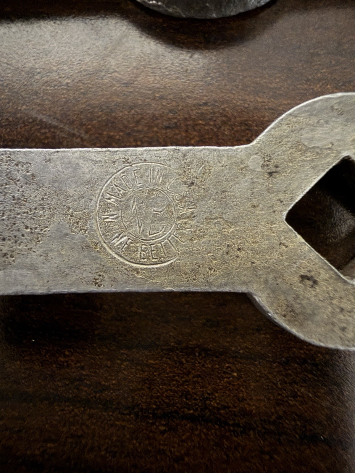 Vintage Indestro & None Better Stamped Steel Nut Tap Wrench Lot of 3 1920s 1930s