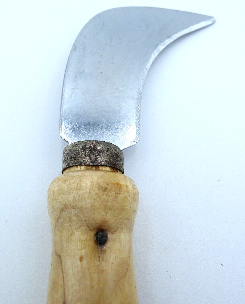 VTG Steelcraft Hi Carbon Steel Linoleum Knife w Wood Handle 2.5″ Blade Shelf Wrn
