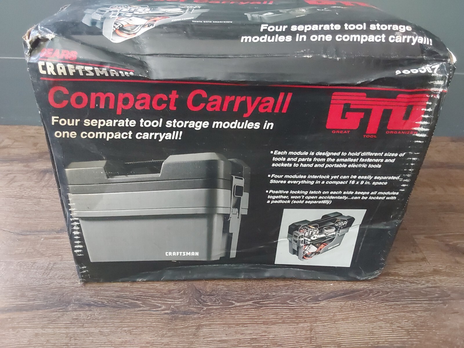 NEW NOS Craftsman 65307 965307 Compact Carryall Tool Storage Box Chest GTO