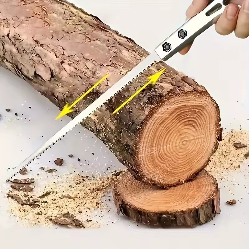 Handsaw Garden Saw SK5 Steel Saw Tools W/ Wooden Handle Woodworking Saw 340mm
