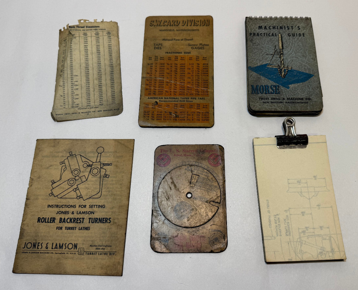 Vintage Morse Machinists Practical Guide and Extras