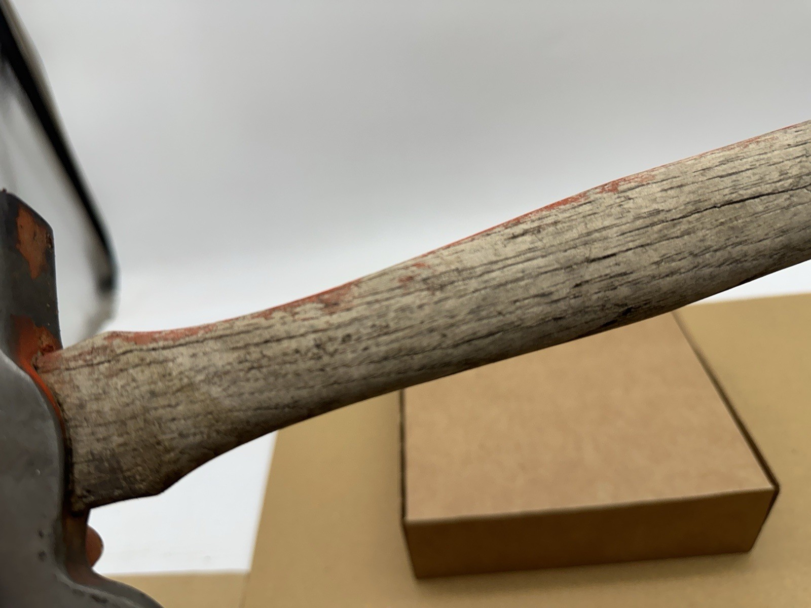 Vintage Roofing Axe Lathing Shingle Hatchet – Flawed Wood Handle No Makers Mark