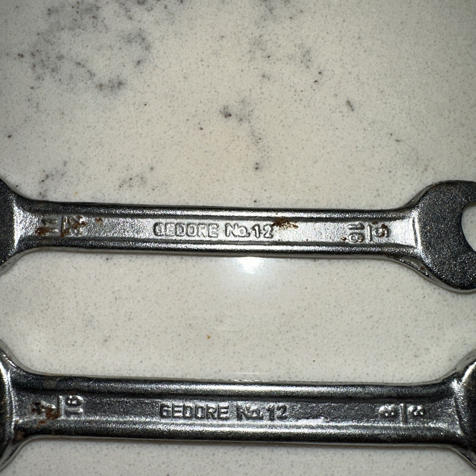 Set Of Five (5) Gedore No. 12 Spanner Wrench Set Open End India