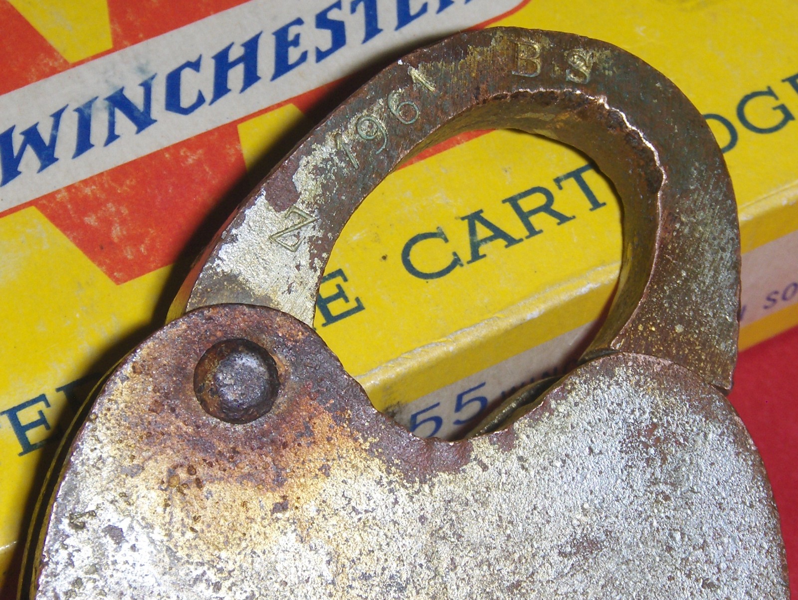 Vintage Cast Brass Bohannan Padlock and Key