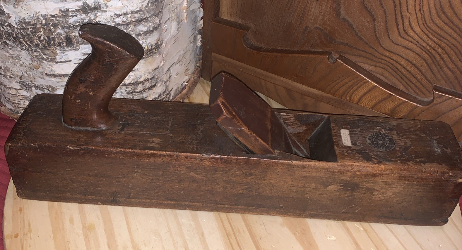 Antique M . CRANNELL WoodBlock Plane 16″ Albany, N Y