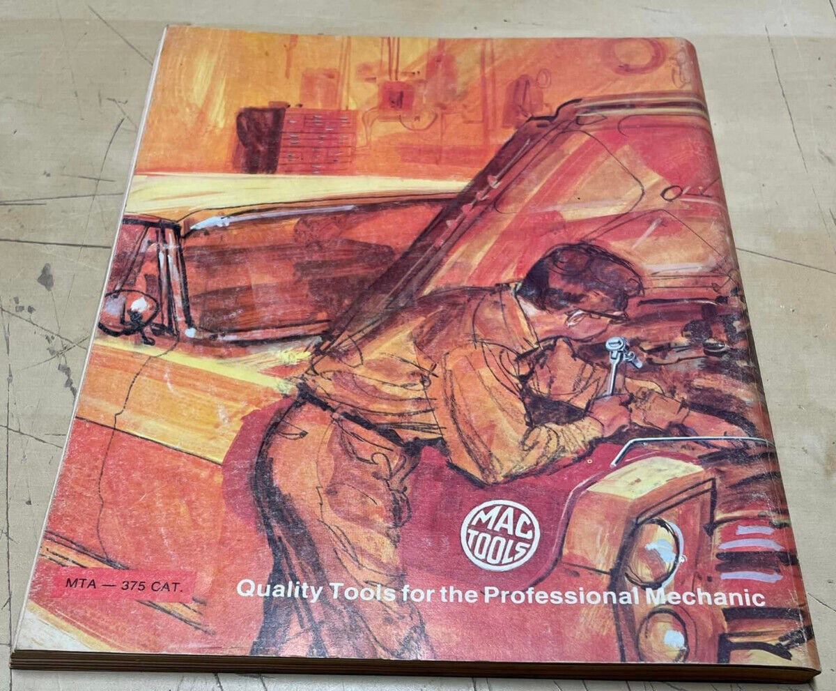 Vintage Original Mac Tools MTA Catalog 375 Dependable Source & 1973 Price List