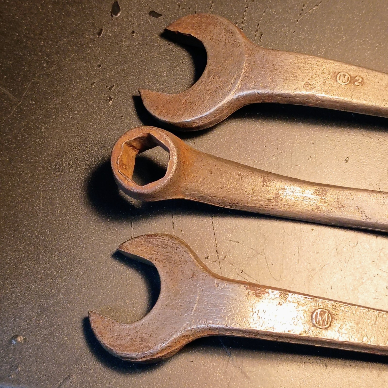 Set Of 3 Antique Early 1900s Ford S Curve Auto Wrenches Cleaned And Oiled