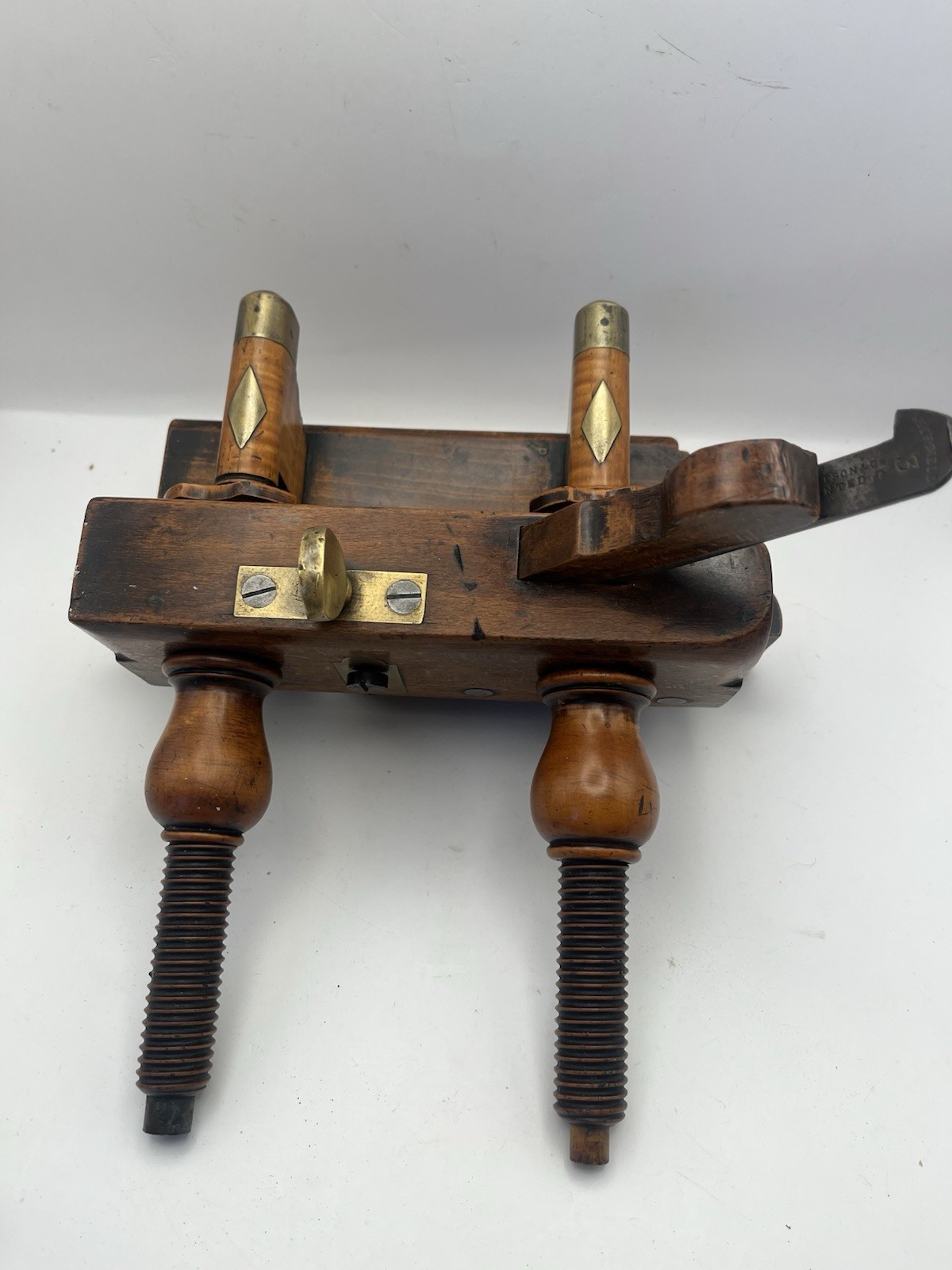 Antique Screw Stem Plough Plow Plane By Fairclough & Co