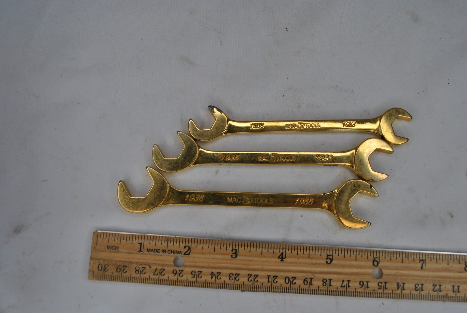 SDA 1988 Collectors Club 50th Anniversary Wrench Set 24k Gold Plated